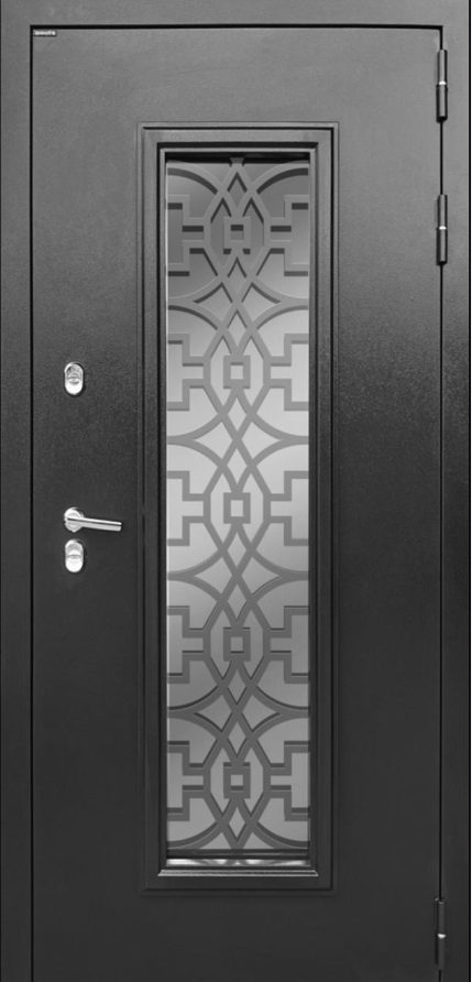 Входная дверь, Камила серебро Термо, Зеркало