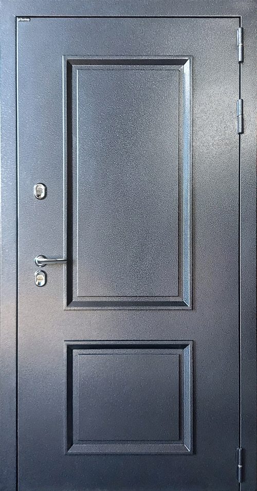 Входная дверь, Термолюкс Серебро / винорит белый, МДФ-панель