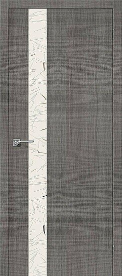 Межкомнатная дверь, Порта-51 SA Grey Crosscut, Эко Шпон, Grey Crosscut