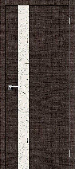 Межкомнатная дверь, Порта-51 SA Wenge Crosscut, Эко Шпон, Wenge Crosscut