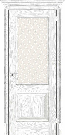 Межкомнатная дверь, Классико-13 Silver Ash, Эко Шпон, Silver Ash