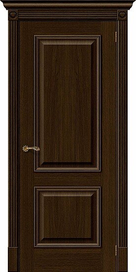 Межкомнатная дверь, Вуд Классик-12 Golden Oak, Шпон, Golden Oak