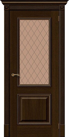 Межкомнатная дверь, Вуд Классик-13 Golden Oak, Шпон, Golden Oak