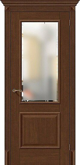 Межкомнатная дверь, Классико-13 Brown Oak, Эко Шпон, Brown Oak