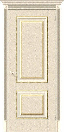 Межкомнатная дверь, Классико-32G-27 Ivory, Эко Шпон, Ivory