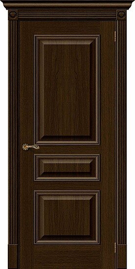 Межкомнатная дверь, Вуд Классик-14 Golden Oak, Шпон, Golden Oak