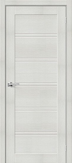 Межкомнатная дверь, Порта-28 Bianco Veralinga, Эко Шпон, Bianco Veralinga