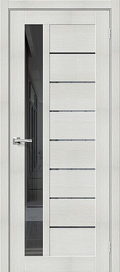 Межкомнатная дверь, Порта-27 Bianco Veralinga, Эко Шпон, Bianco Veralinga