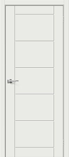 Межкомнатная дверь, Граффити-4 Super White, Винил, Super White