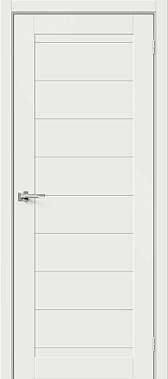 Межкомнатная дверь, Браво-21 White Matt, Эмалит, White Matt