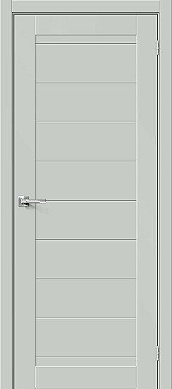 Межкомнатная дверь, Браво-21 Grey Matt, Эмалит, Grey Matt