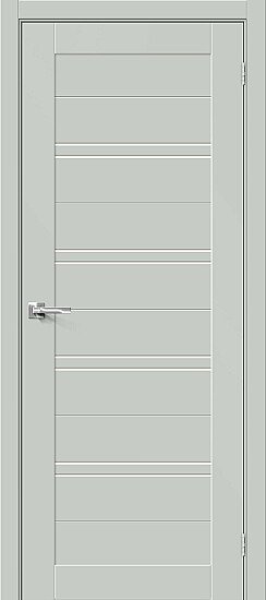 Межкомнатная дверь, Браво-28 Grey Matt, Эмалит, Grey Matt
