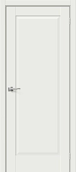 Межкомнатная дверь, Прима-10 White Matt, Эмалит, White Matt