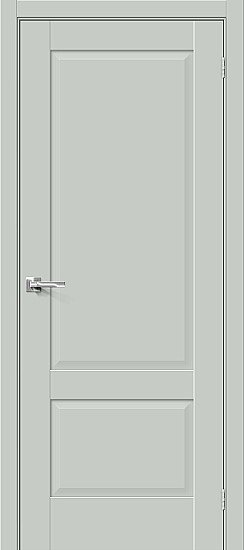 Межкомнатная дверь, Прима-12 Grey Matt, Эмалит, Grey Matt