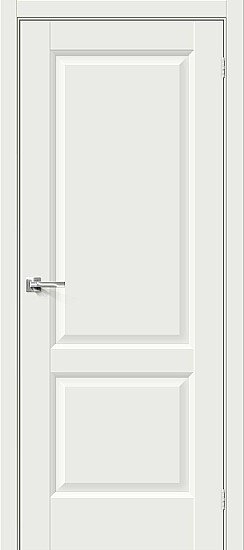 Межкомнатная дверь, Неоклассик-32 White Matt, Эмалит, White Matt