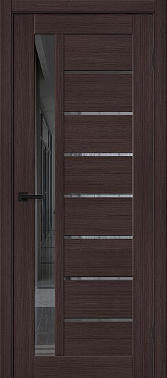 Межкомнатная дверь, Браво-27 Wenge Melinga 153-1296, Эко Шпон, Wenge Melinga