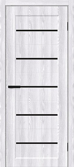 Межкомнатная дверь, Мода-22 Black Line Riviera Ice, Эко Шпон, Riviera Ice