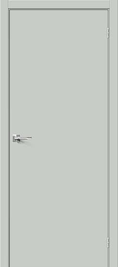 Межкомнатная дверь, Браво-0.П Grey Matt, Эмалит, Grey Matt