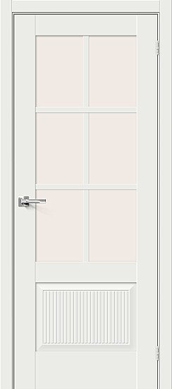 Межкомнатная дверь, Прима-13.Ф7.0.1 White Matt, Эмалит, White Matt