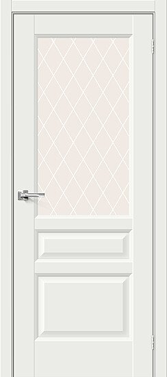 Межкомнатная дверь, Неоклассик-35 White Matt, Эмалит, White Matt