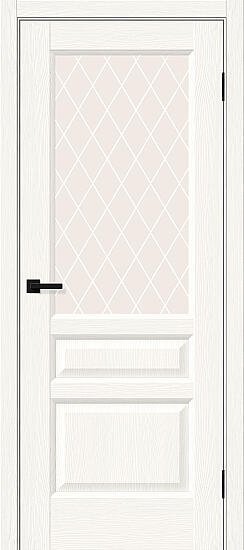 Межкомнатная дверь, Неоклассик-35 White Wood, Эко Шпон, White Wood