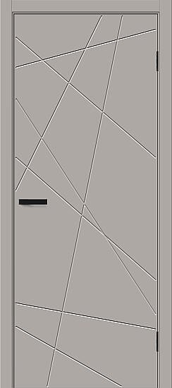 Межкомнатная дверь, Граффити-5.Д Grey Pro, Винил, Grey Pro