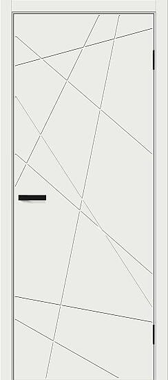 Межкомнатная дверь, Граффити-5.Д Super White, Винил, Super White