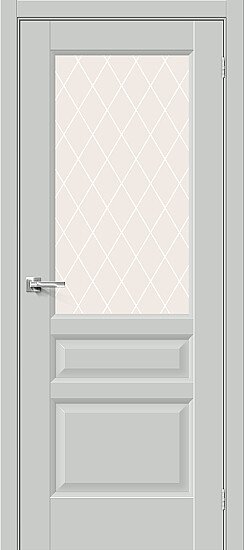 Межкомнатная дверь, Неоклассик-35 Grey Matt, Эмалит, Grey Matt