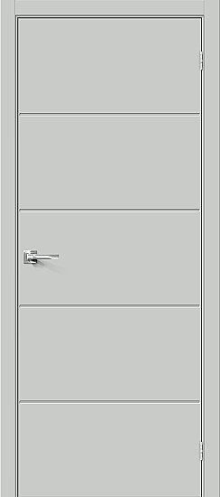 Межкомнатная дверь, Граффити-1.Д.П Grey Matt, Эмалит, Grey Matt