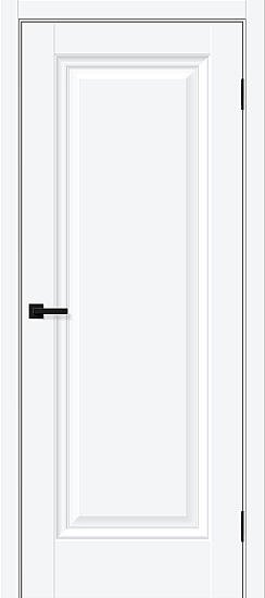 Межкомнатная дверь, Прима-0 White Silk, ПЭТ, White Silk