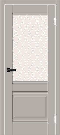 Межкомнатная дверь, Прима-3 Grey Silk, ПЭТ, Grey Silk