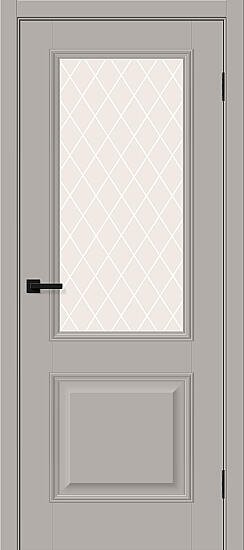 Межкомнатная дверь, Классик-13 Grey Silk, ПЭТ, Grey Silk