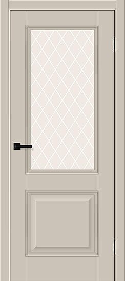 Межкомнатная дверь, Классик-13 Cream Silk, ПЭТ, Cream Silk