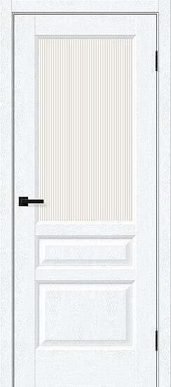 Межкомнатная дверь, Неоклассик-35 White Silkwood, ПЭТ, White Silkwood