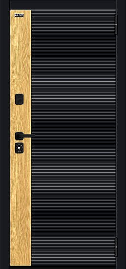 Входная дверь, Эво/SBlack Black Shell-Wotan Oak/White Silk, Black Shell-Wotan Oak/White Silk