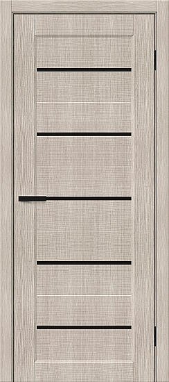 Межкомнатная дверь, Мода-22 Black Shine Cappuccino Melinga, Эко Шпон, Cappuccino Melinga