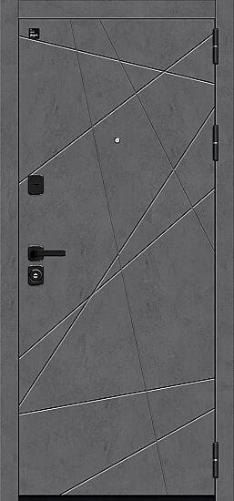 Входная дверь, Граффити-5/SBlack Slate Art/Look Art/Букле черное, Slate Art/Look Art/Букле черное