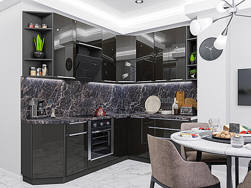 Кухня, Фьюжн-04 Anthracite, Anthracite