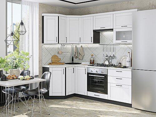 Кухня, Лофт-03 Super White, Super White