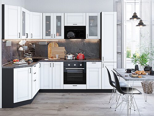 Кухня, Лофт-04 Super White, Super White