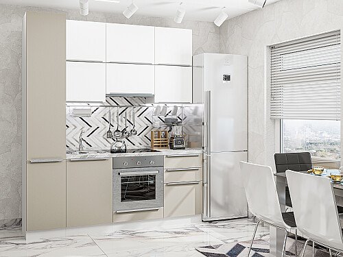 Кухня, Фьюжн-06 Silky White/Silky Grey, Silky White/Silky Grey