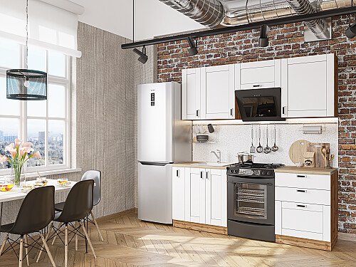 Кухня, Лофт-05 Super White, Super White
