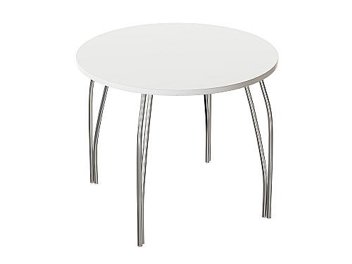 Мебель, Стол обеденный круглый TLC-2.2 (ОС-11) White In 2S 742*900*900, White In 2S
