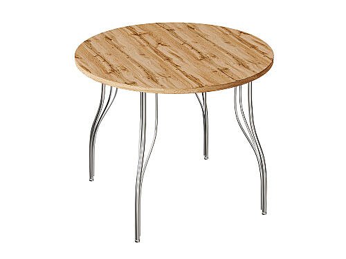 Мебель, Стол обеденный круглый TLC-2.2 (ОС-12) Wotan Oak 2S 742*900*900, Wotan Oak 2S