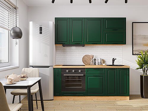 Кухня, Дублин-01 Special Green 2140*1900*600, Special Green