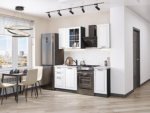 Кухня, Дублин-04 Special White 2140*1300*600 №78618, Special White