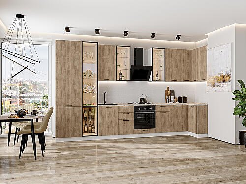 Кухня, Флэт-05 Natural Casella Oak 2S, Natural Casella Oak 2S
