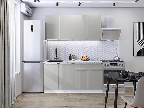 Кухня, Фьюжн-10 Silky Light Grey, Silky Light Grey
