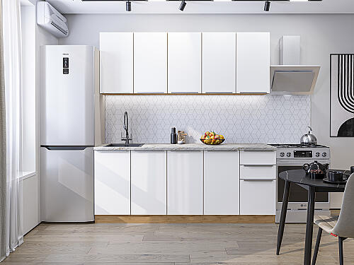 Кухня, Фьюжн-11 Silky White, Silky White