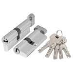 Фурнитура, Цилиндровый механизм (AZ202/80) AZ2002Knob80 (35+10+35) CP хром, Хром